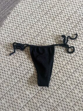 Skatie Black Tie-Side Women’s Swim Bottoms